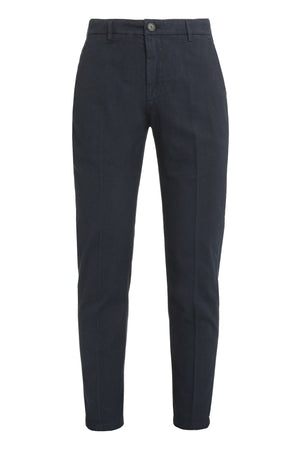 Stretch cotton chino trousers-0